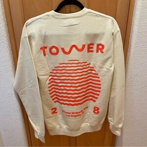 Brand New Tower 28 Beauty Sunset Sweatshirt Cream Orange Size Small and Medium